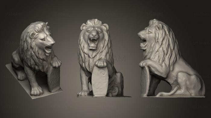 Статуэтки львы тигры сфинксы Статуя льва 38